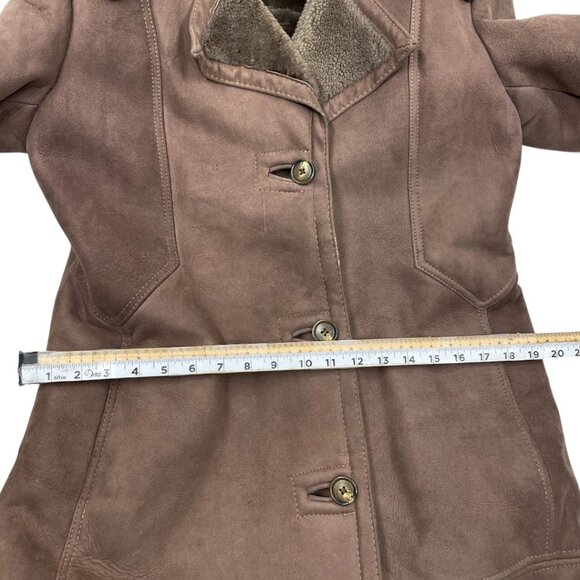 Vintage Sheepskin Shearling Jeno De Paris Women's 14 Canada Made Coat Jacket - Picture 8 of 14